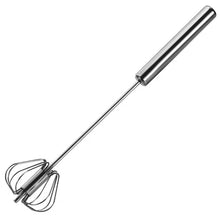 Lade das Bild in den Galerie-Viewer, Semi-Automatic Egg Beater 304 Stainless Steel Egg Whisk Manual Hand Mixer Self Turning Egg Stirrer Kitchen Egg Tools
