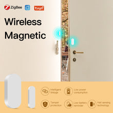 Lade das Bild in den Galerie-Viewer, MOES Tuya ZigBee Smart Window Door Gate Sensor Detector Smart Home Security Alarm System Smart Life Tuya App Remote Control
